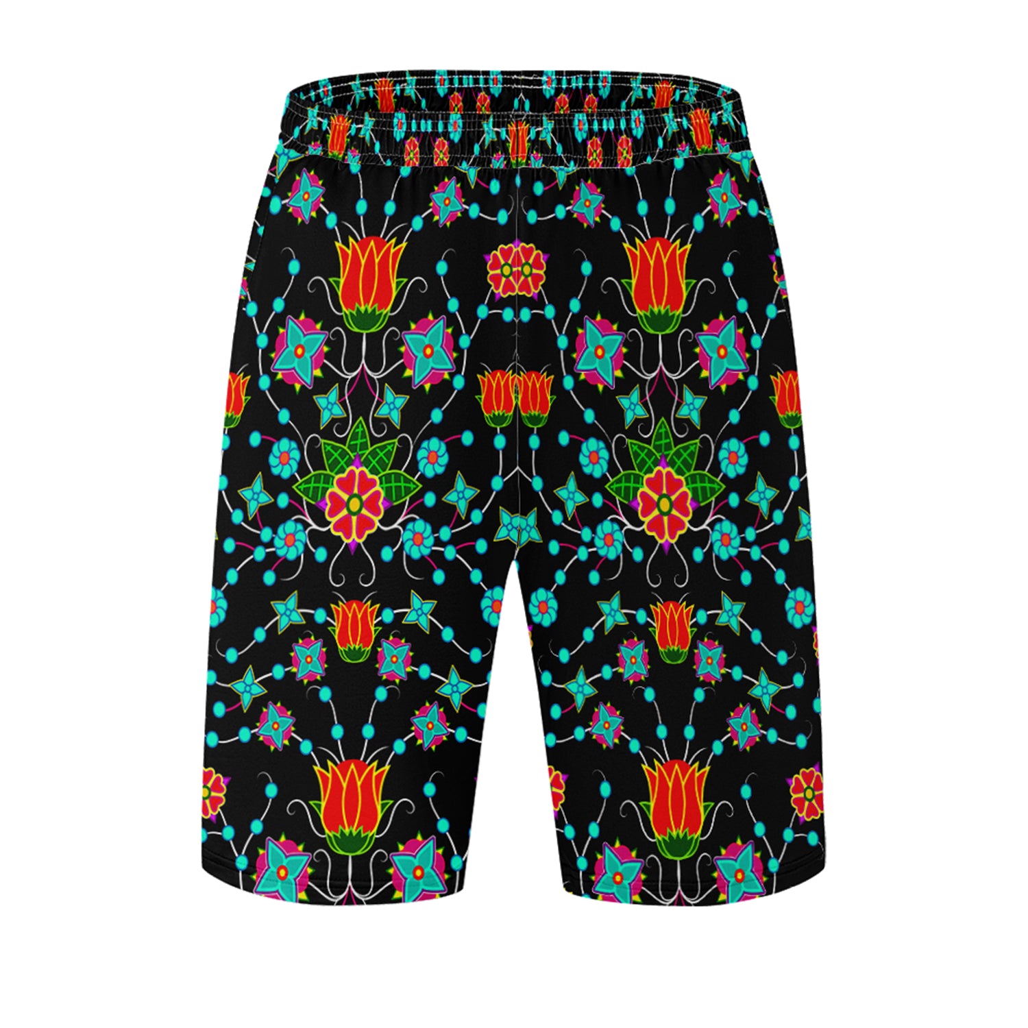 Floral Damask Upgrade Athletic Shorts with Pockets