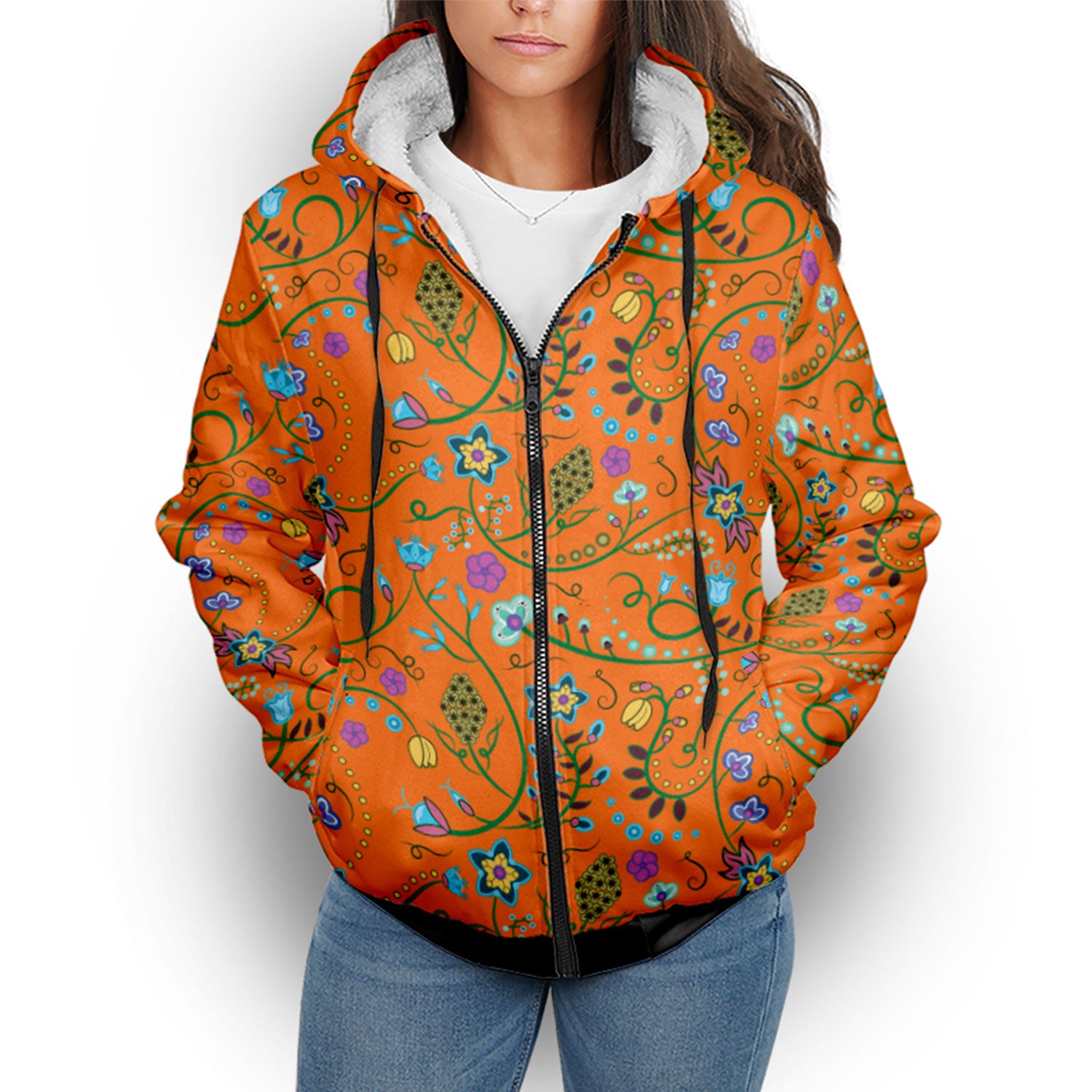 Fresh Fleur Carrot Sherpa Hoodie