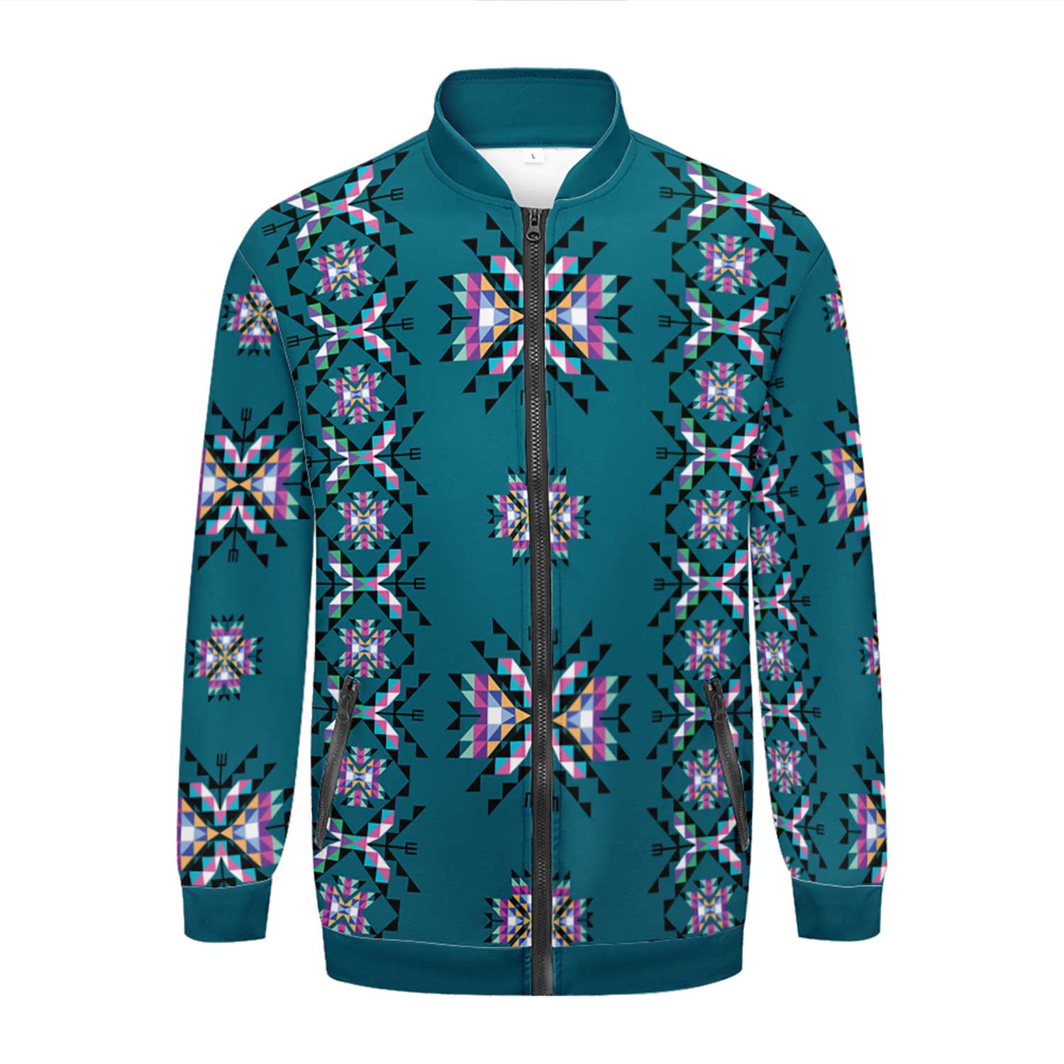 Medicine Lodge Dark Winter Zippered Collared Lightweight Jacket