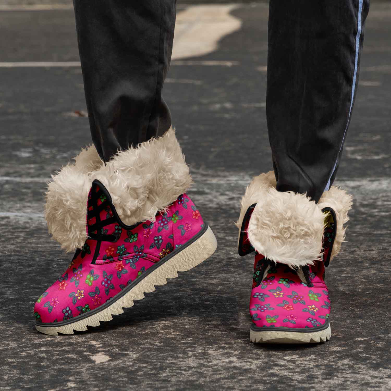 Berry Flowers Polar Winter Boots