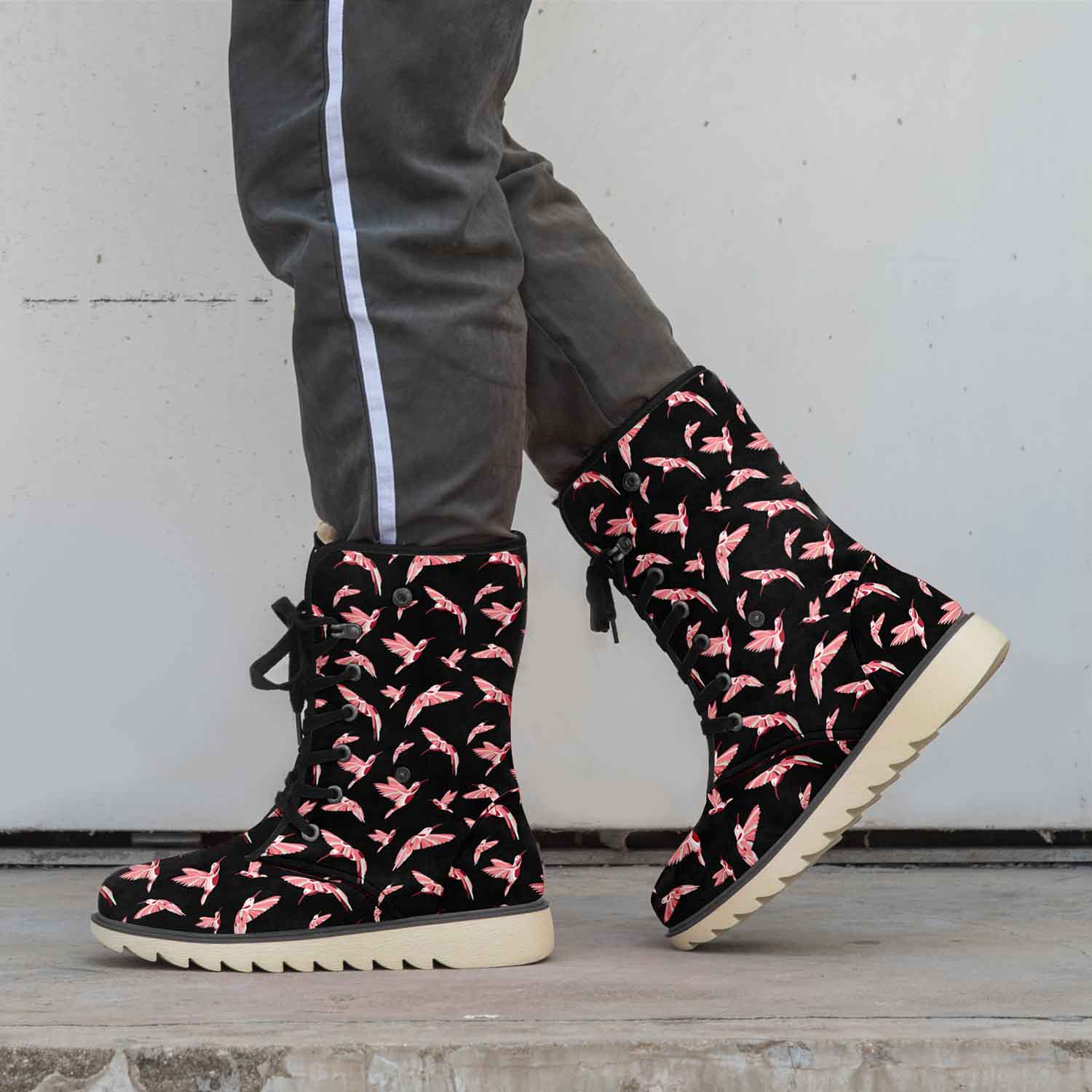 Strawberry Black Polar Winter Boots