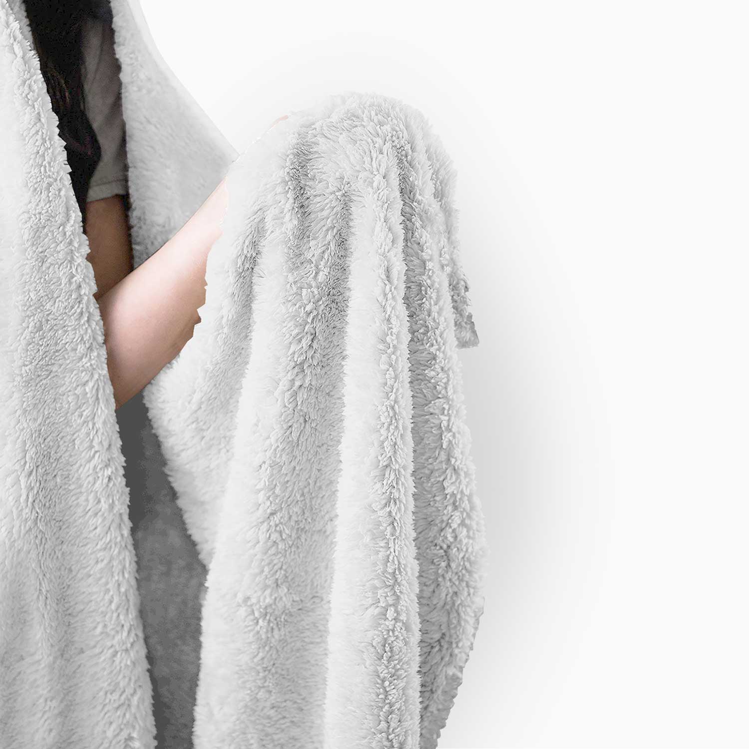 Ledger Dabbles White Hooded Blanket