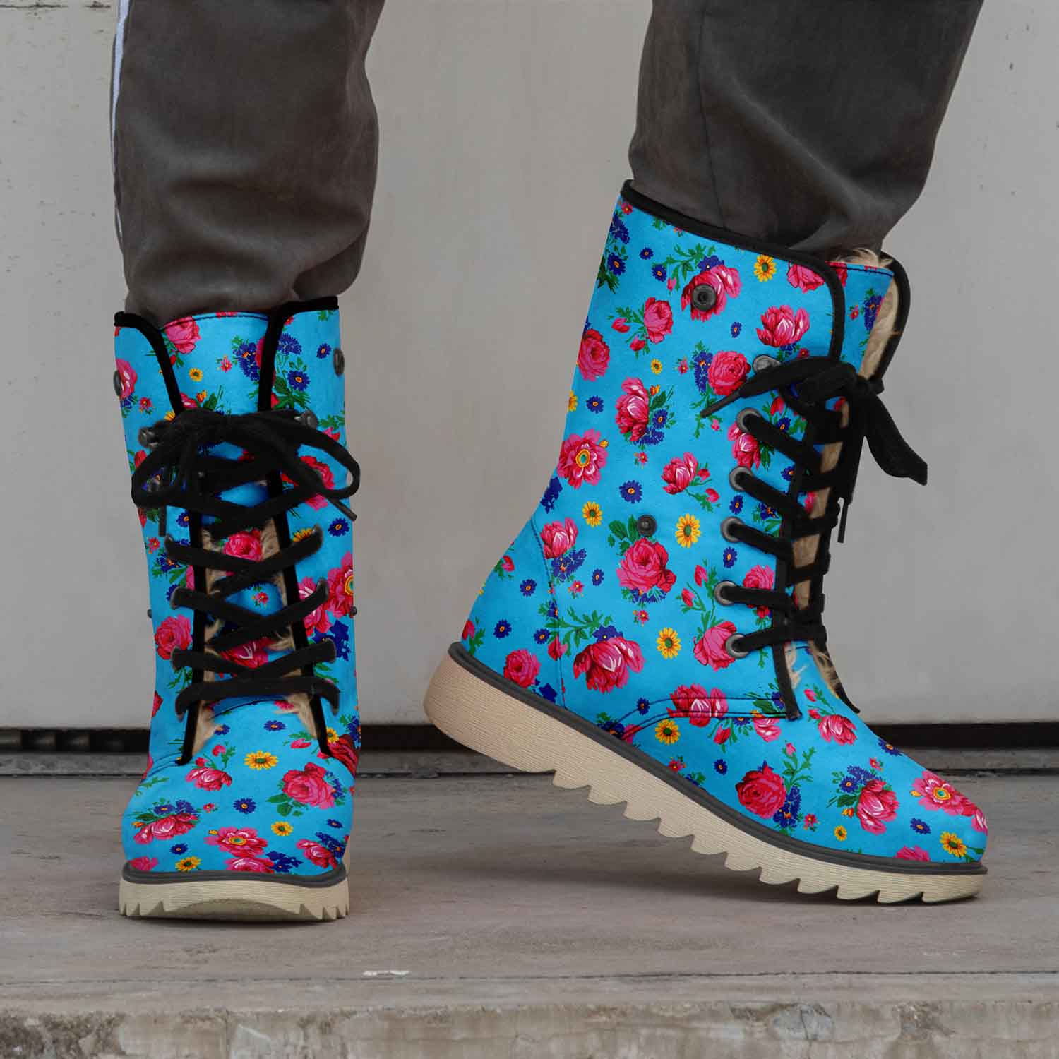 Kokum Ceremony Turquoise Polar Winter Boots