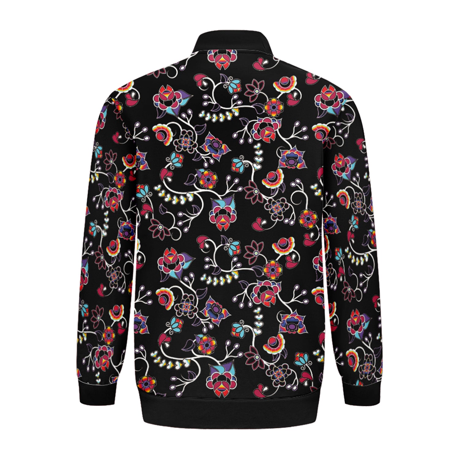Floral Danseur Youth Zippered Collared Lightweight Jacket
