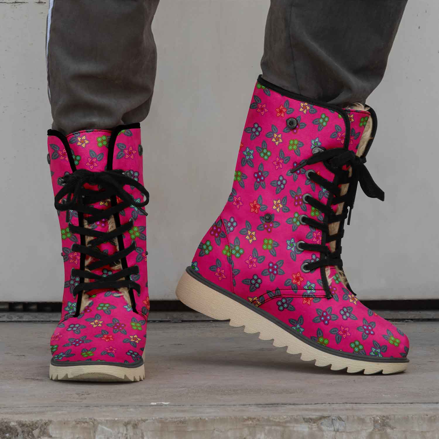 Berry Flowers Polar Winter Boots