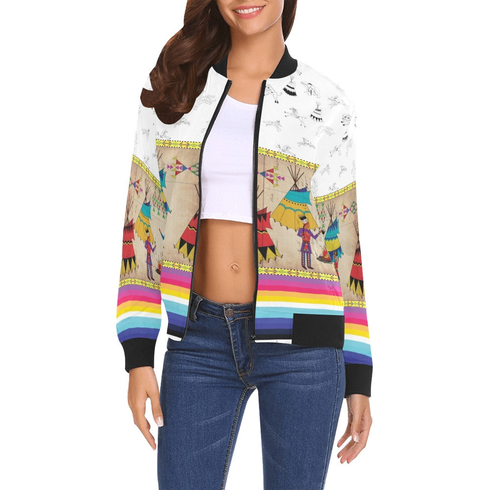 Ledger Chiefs Clay Bomber Jacket for Women