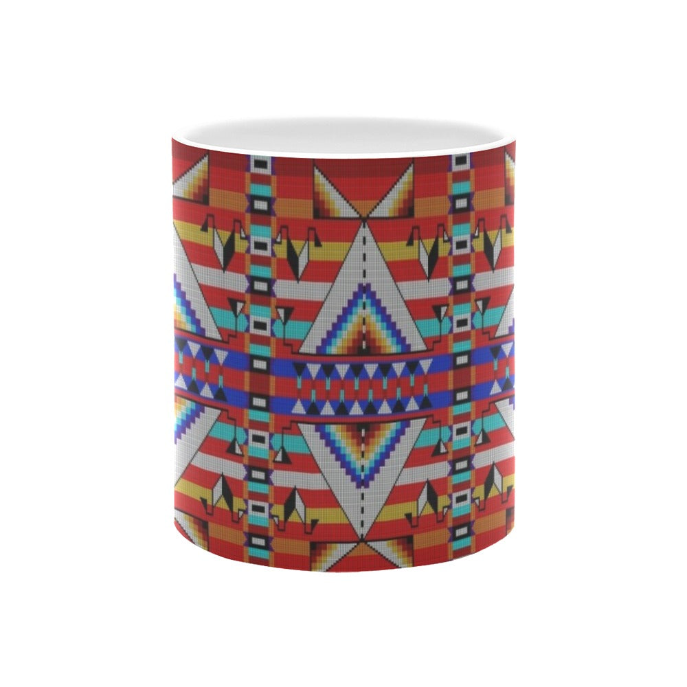 Medicine Blessing Red White Mug(11OZ)