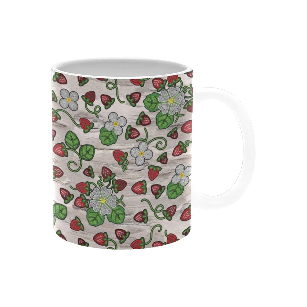 Strawberry Dreams Bright Birch White Mug(11OZ)