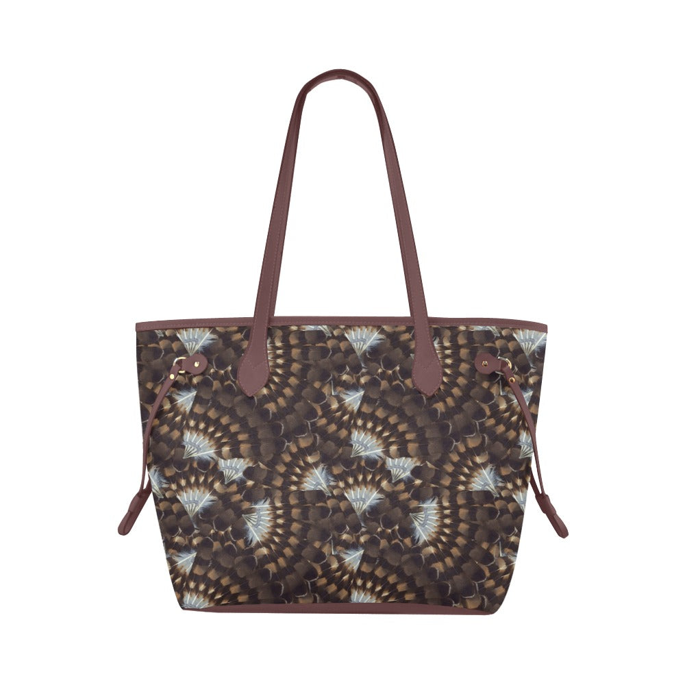 Hawk Feathers Clover Canvas Tote Bag