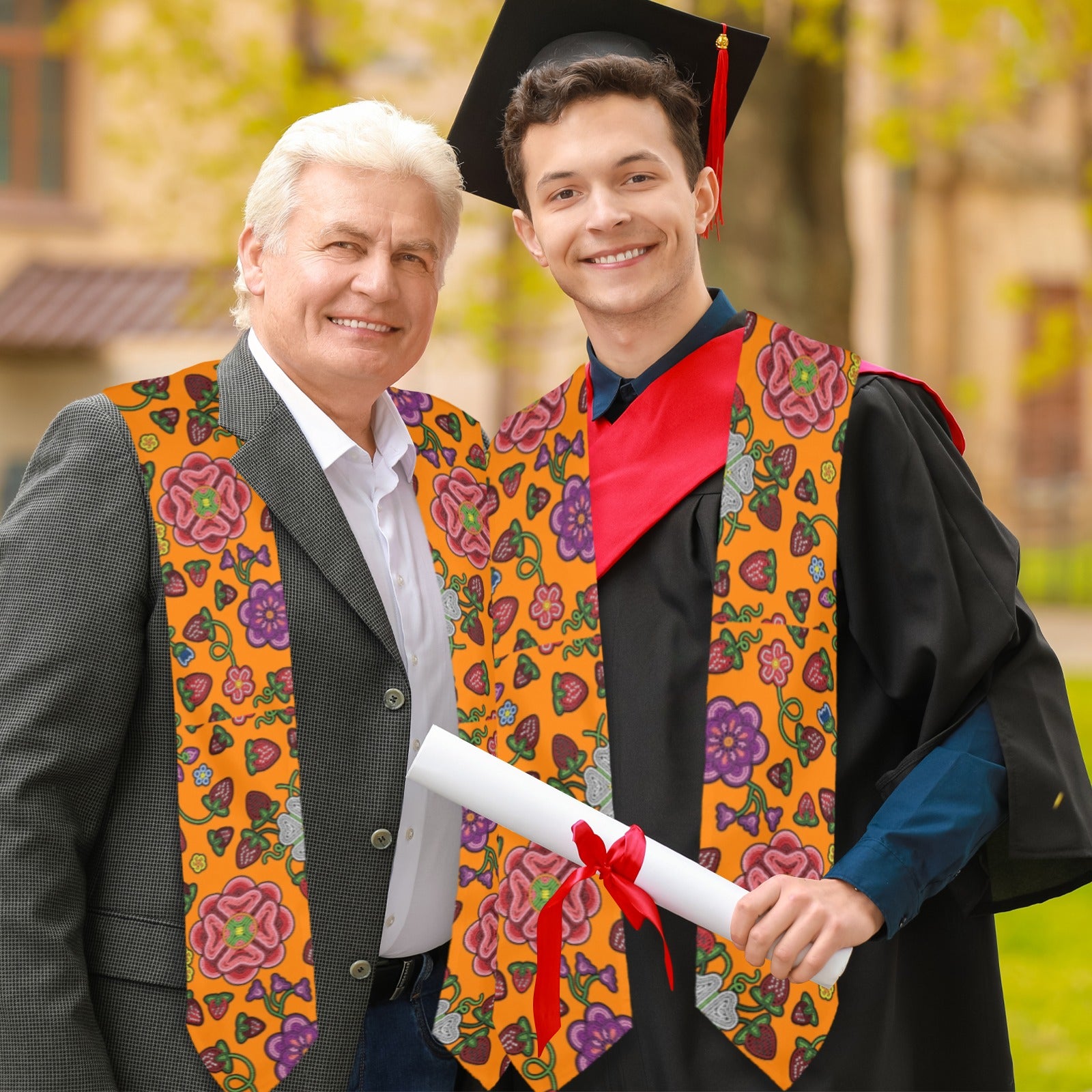 Berry Pop Carrot Graduation Stole