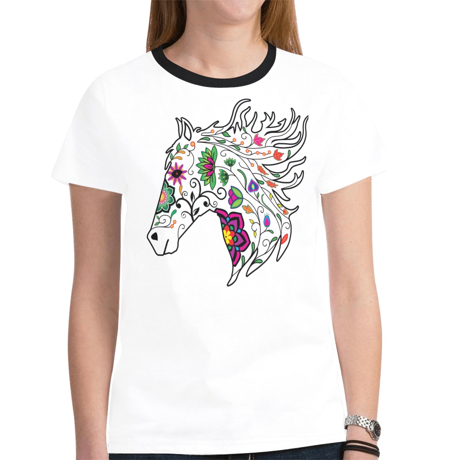 Horse Spirit Guide (White) T-shirt for Women