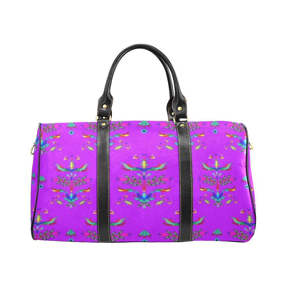 Dakota Damask Purple Waterproof Travel Bag
