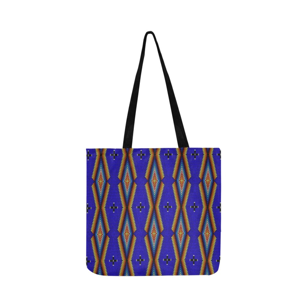 Diamond in the Bluff Blue Reusable Shopping Bag (Two sides)