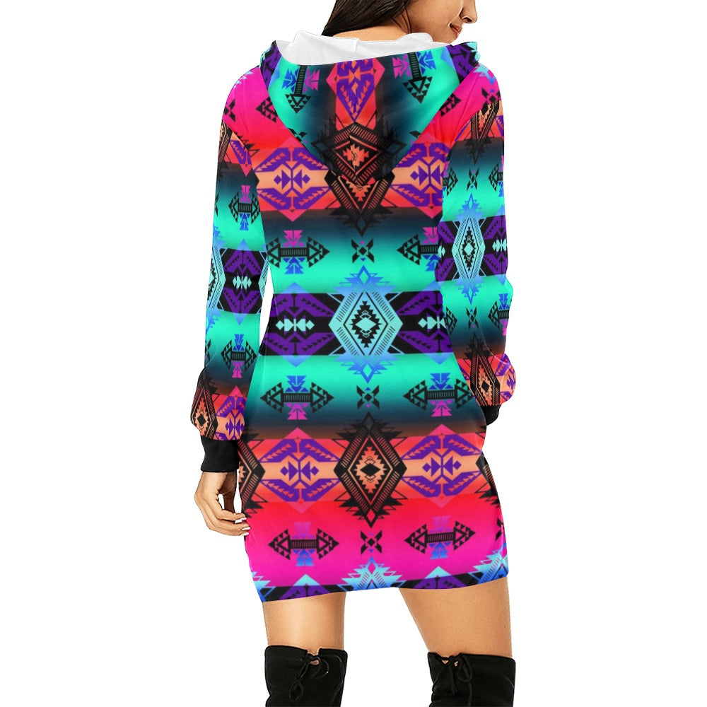 Sovereign Nation Sunrise Hoodie Dress