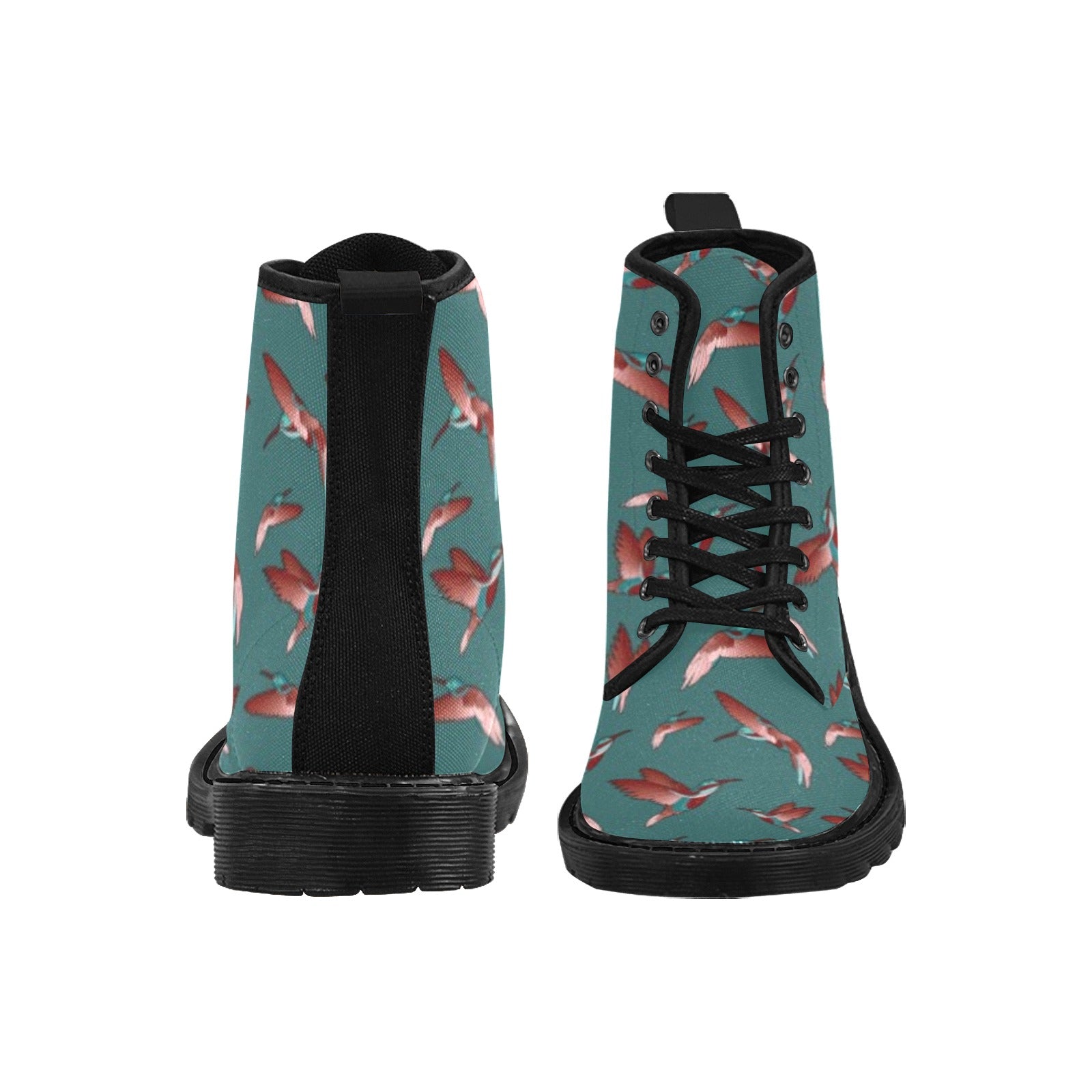 Red Swift Turquoise Boots for Men (Black)