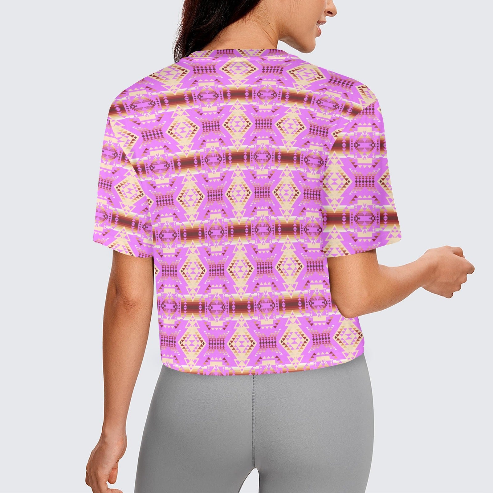 Gathering Earth Lilac Women's Cropped T-shirt