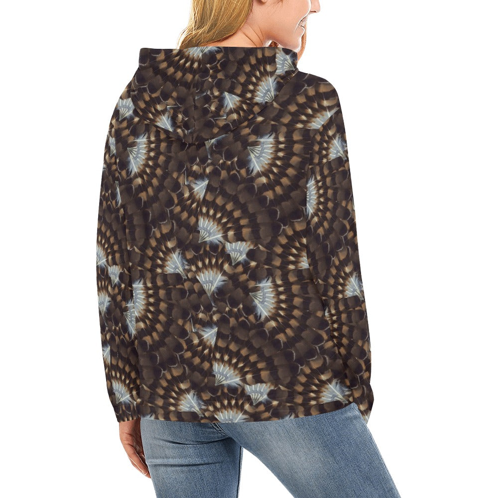 Hawk Feathers Hoodie for Women (USA Size)