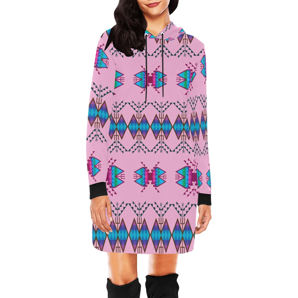 Sacred Trust Carnation Hoodie Dress