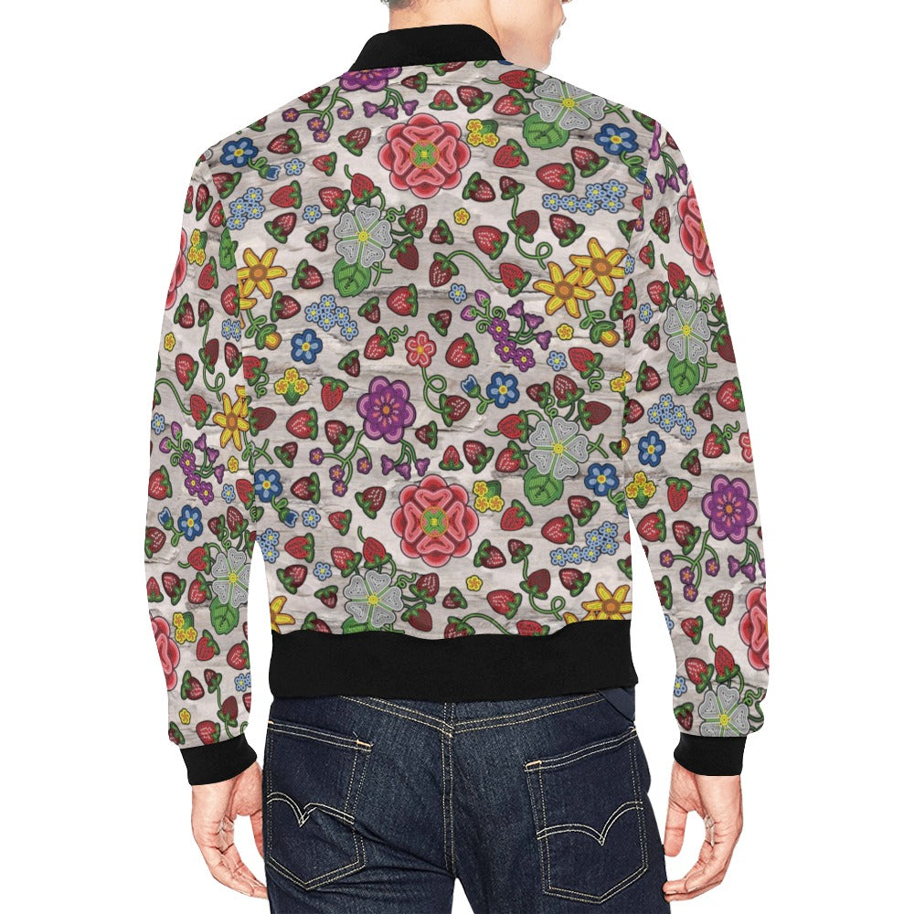Berry Pop Bright Birch All Over Print Bomber Jacket for Men