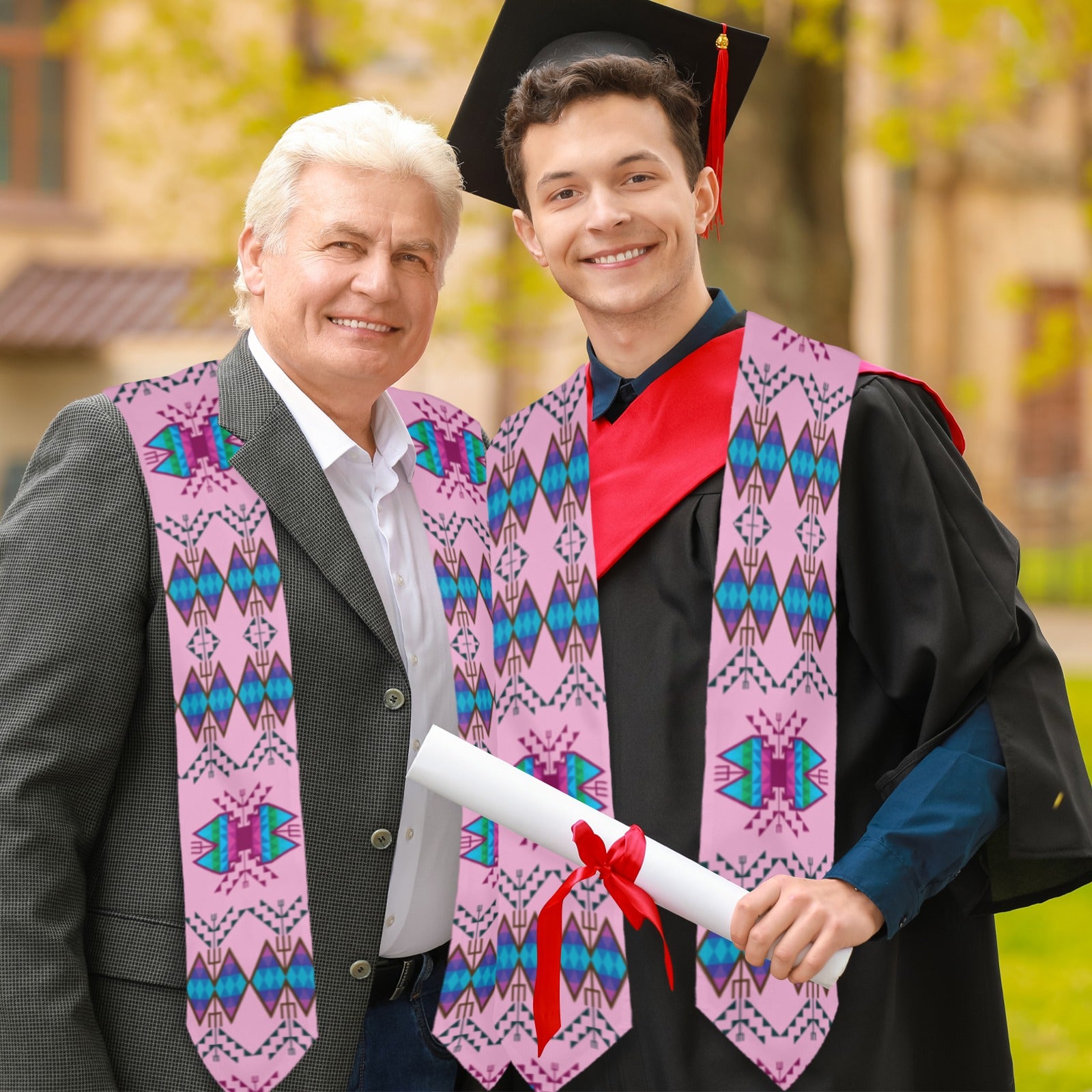 Sacred Trust Carnation Graduation Stole