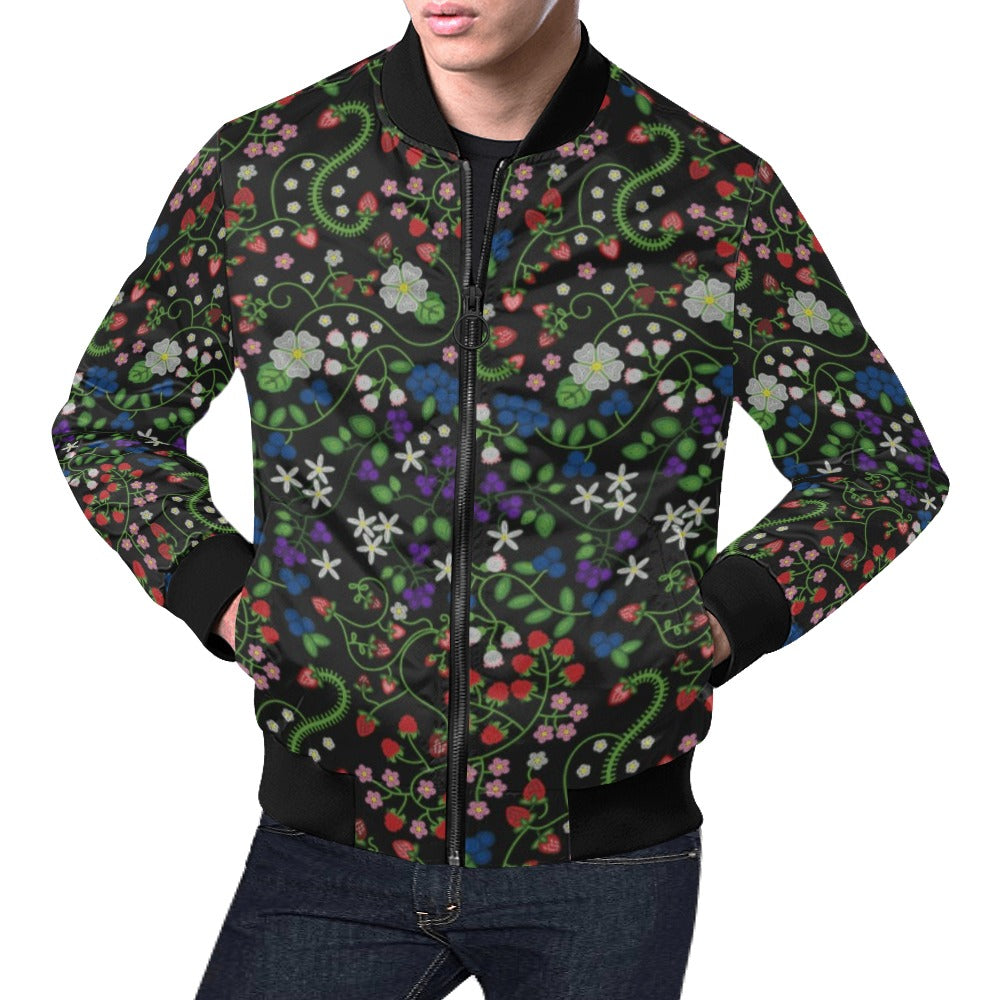 Grandmother Stories Midnight All Over Print Bomber Jacket for Men