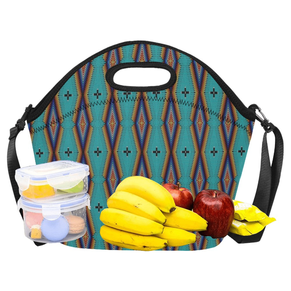 Diamond in the Bluff Turquoise Neoprene Lunch Bag/Large