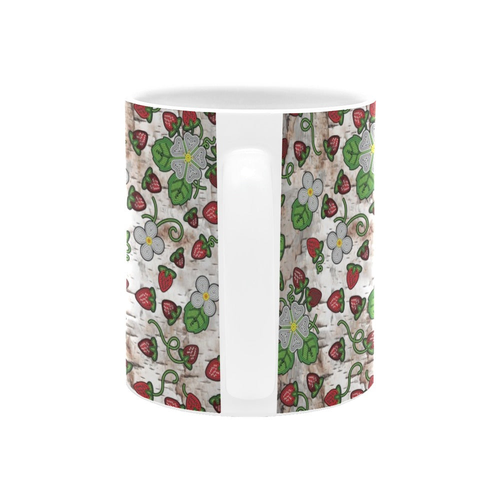 Strawberry Dreams Br Bark White Mug(11OZ)