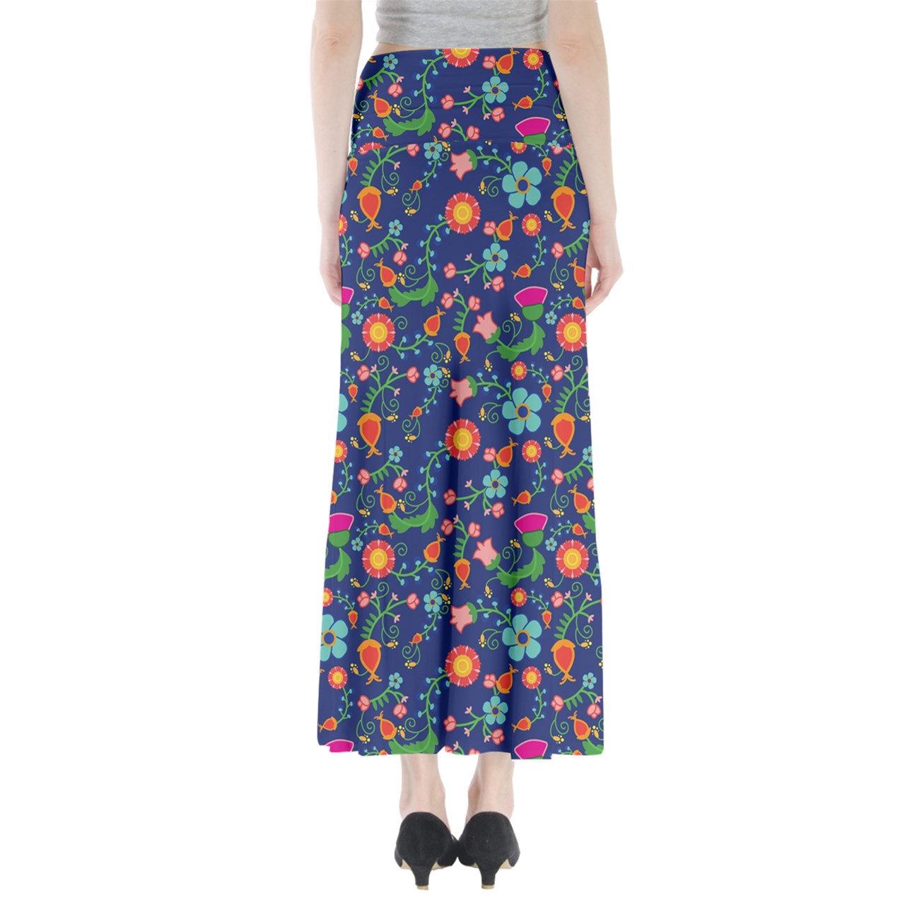 Bee Spring Twilight Full Length Maxi Skirt