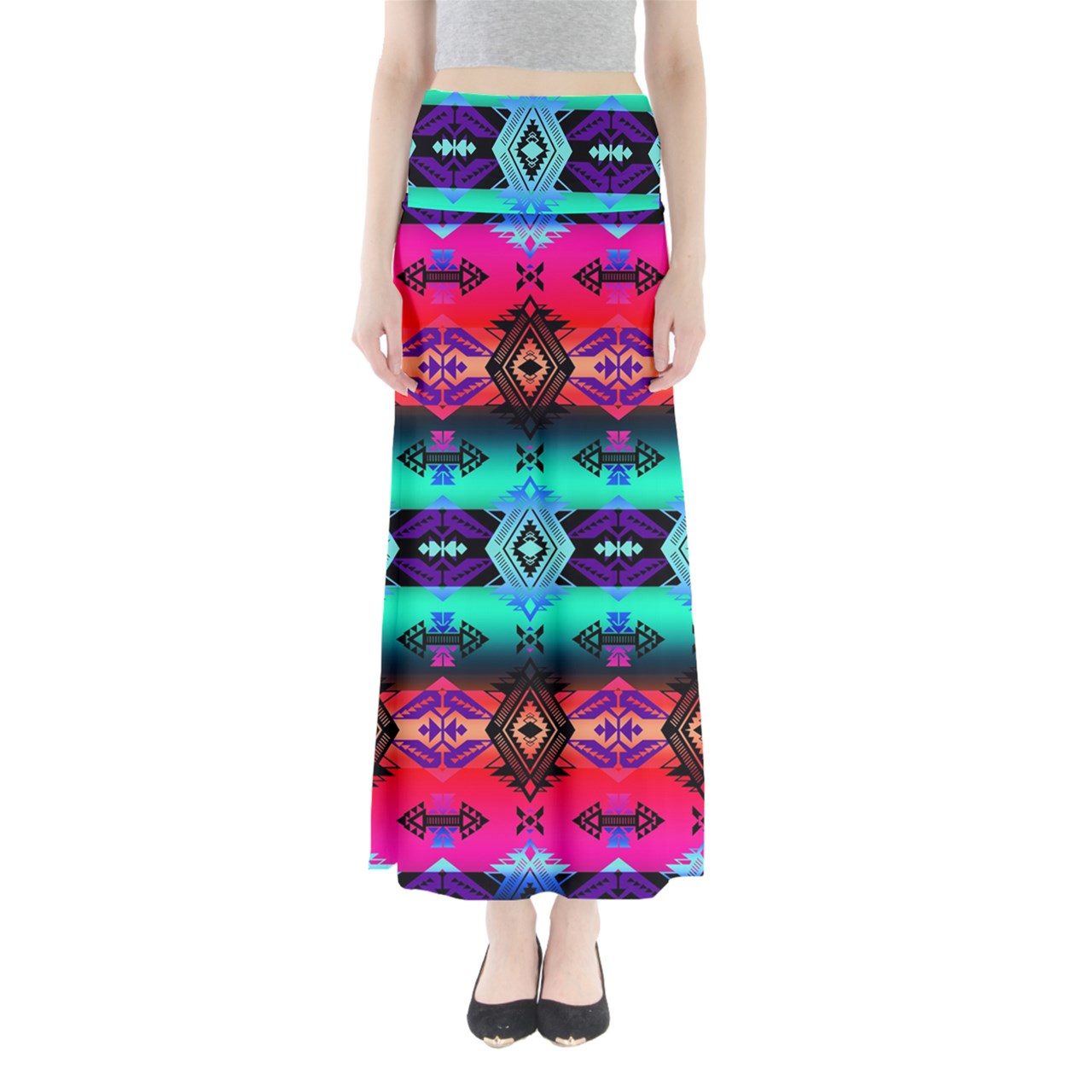 Sovereign Nation Sunrise Full Length Maxi Skirt