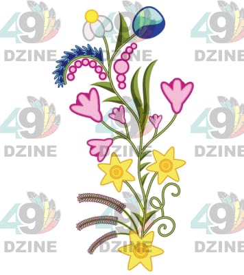 14 IN Floral Evolution Sleeve Transfers 49 Dzine 