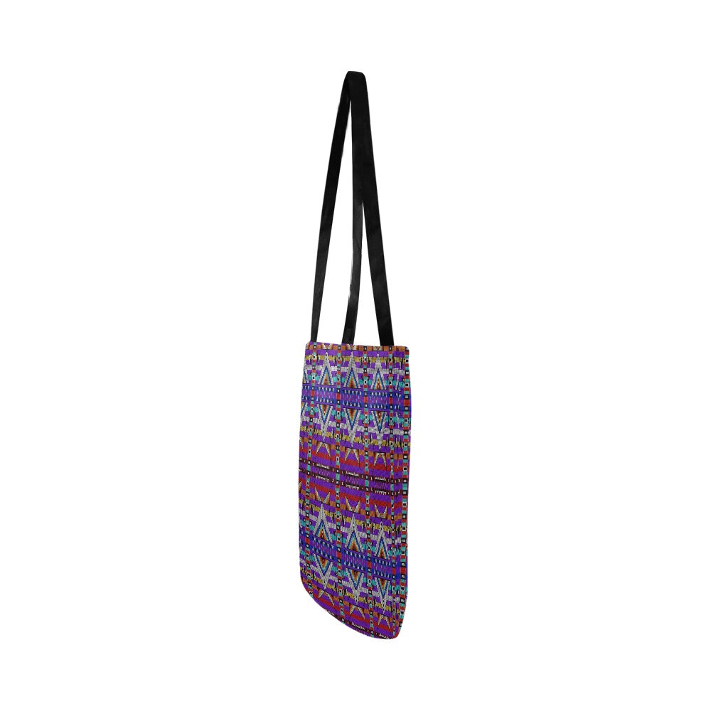 Medicine Blessing Purple Reusable Shopping Bag (Two sides)