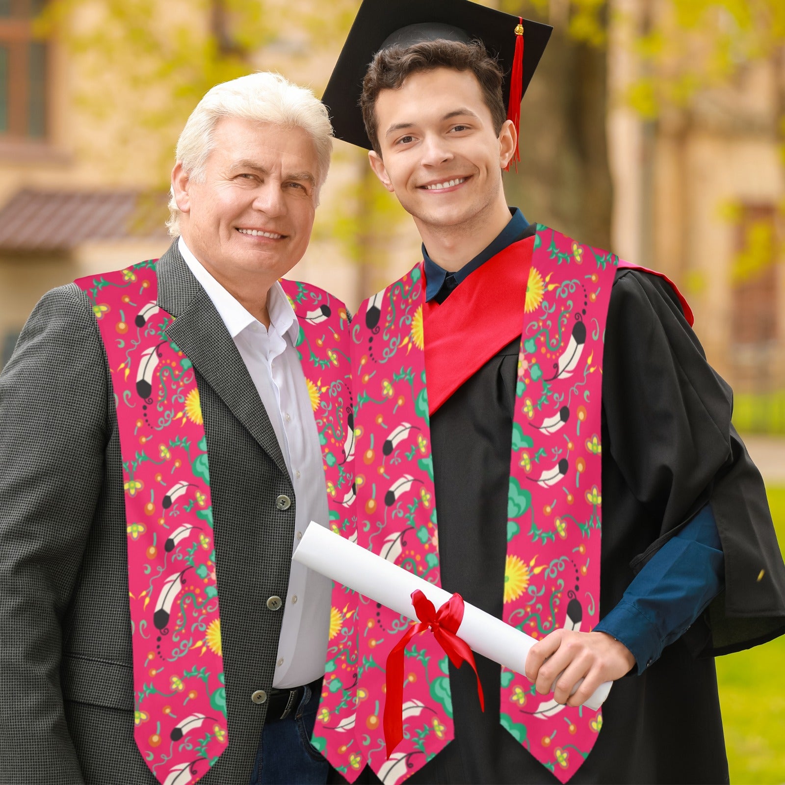 New Growth Pink Graduation Stole