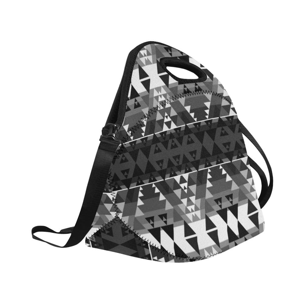 Writing on Stone Black and White Neoprene Lunch Bag/Large