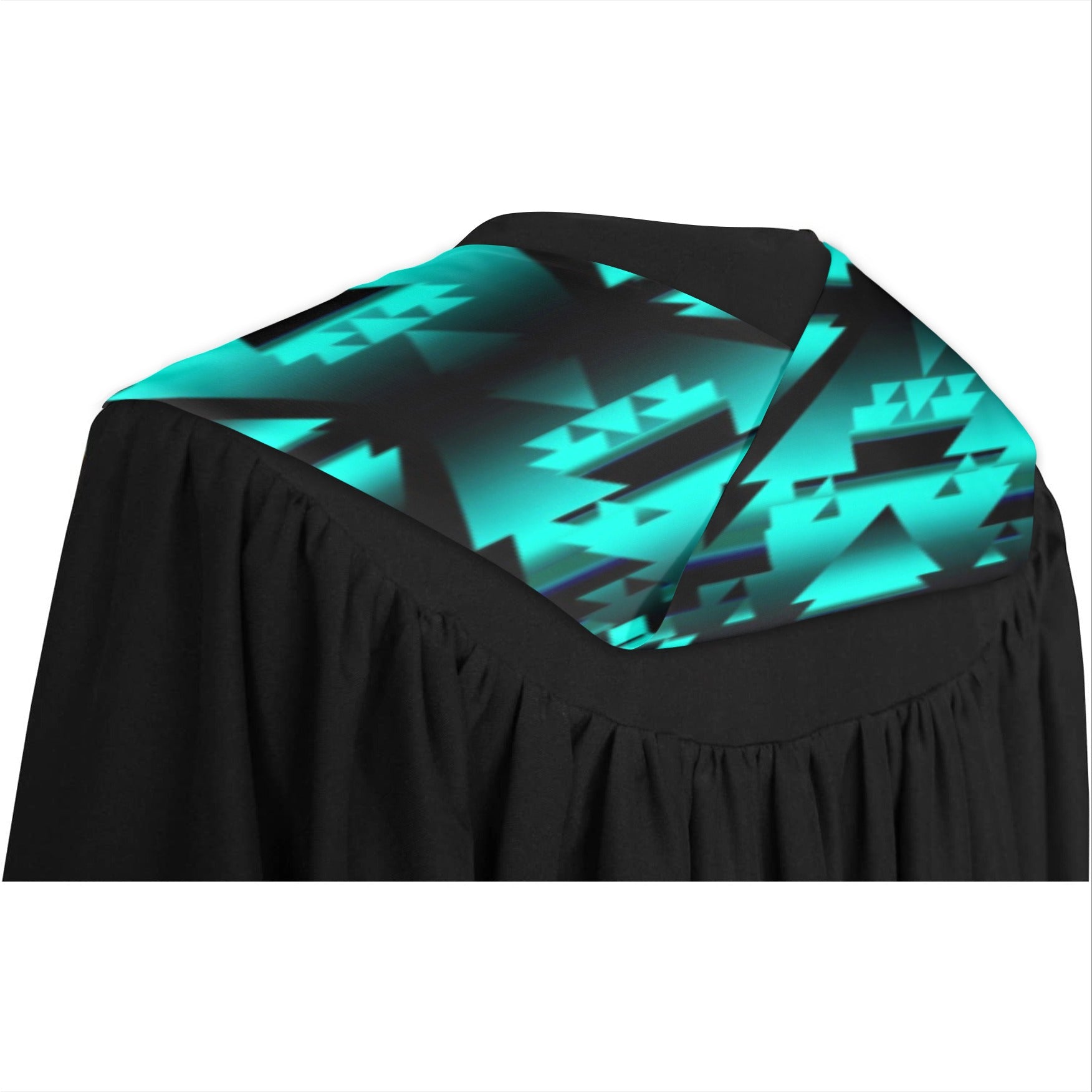 Dark Teal Winter Camp Graduation Stole