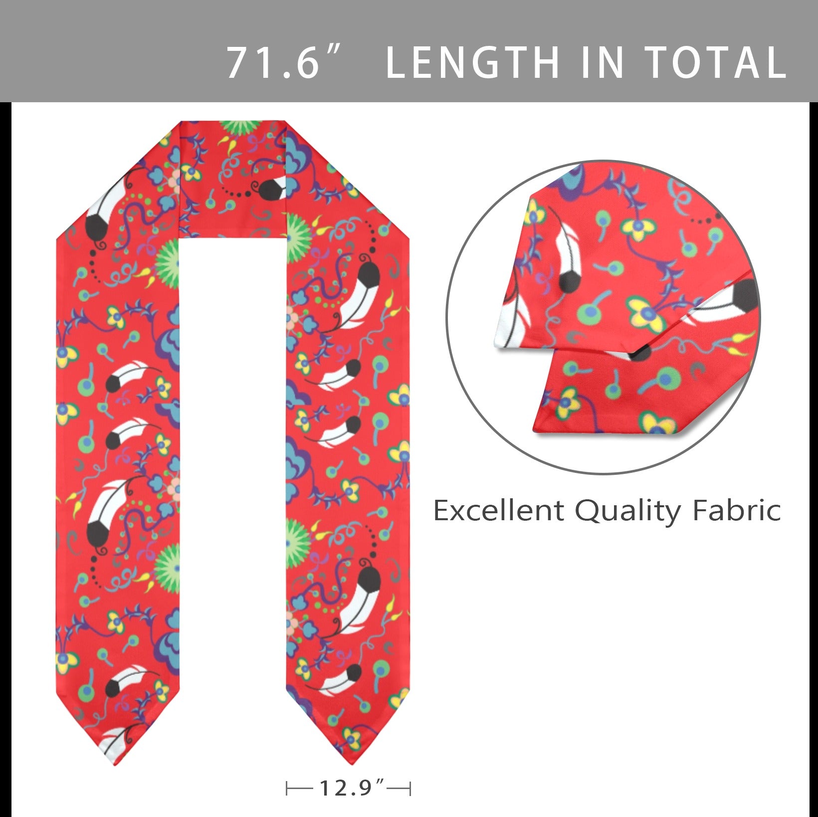 New Growth Vermillion Graduation Stole