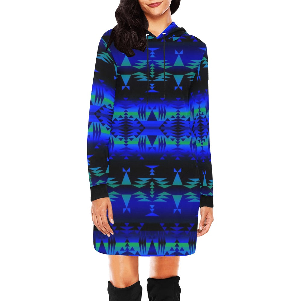 Between the Blue Ridge Mountains Hoodie Dress