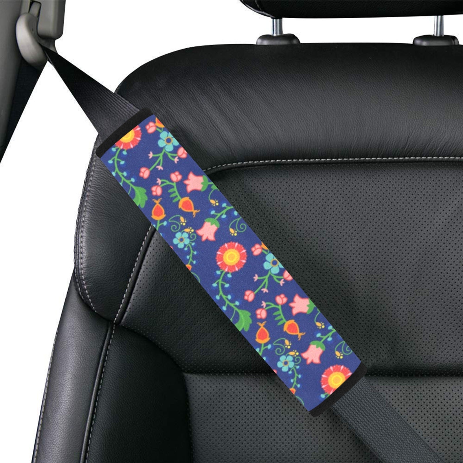 Bee Spring Twilight Car Seat Belt Cover 7''x12.6'' (Pack of 2)