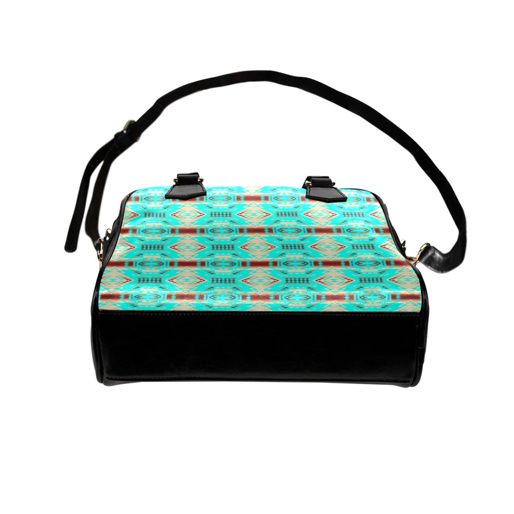 Gathering Earth Turquoise Shoulder Handbag