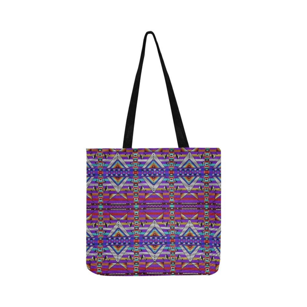 Medicine Blessing Purple Reusable Shopping Bag (Two sides)