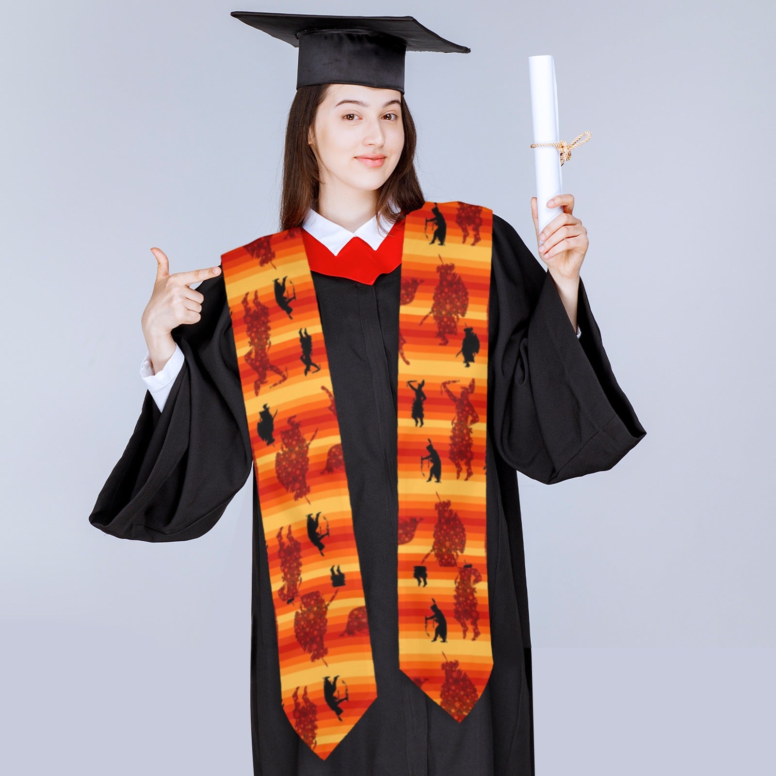 Dancers Brown Graduation Stole