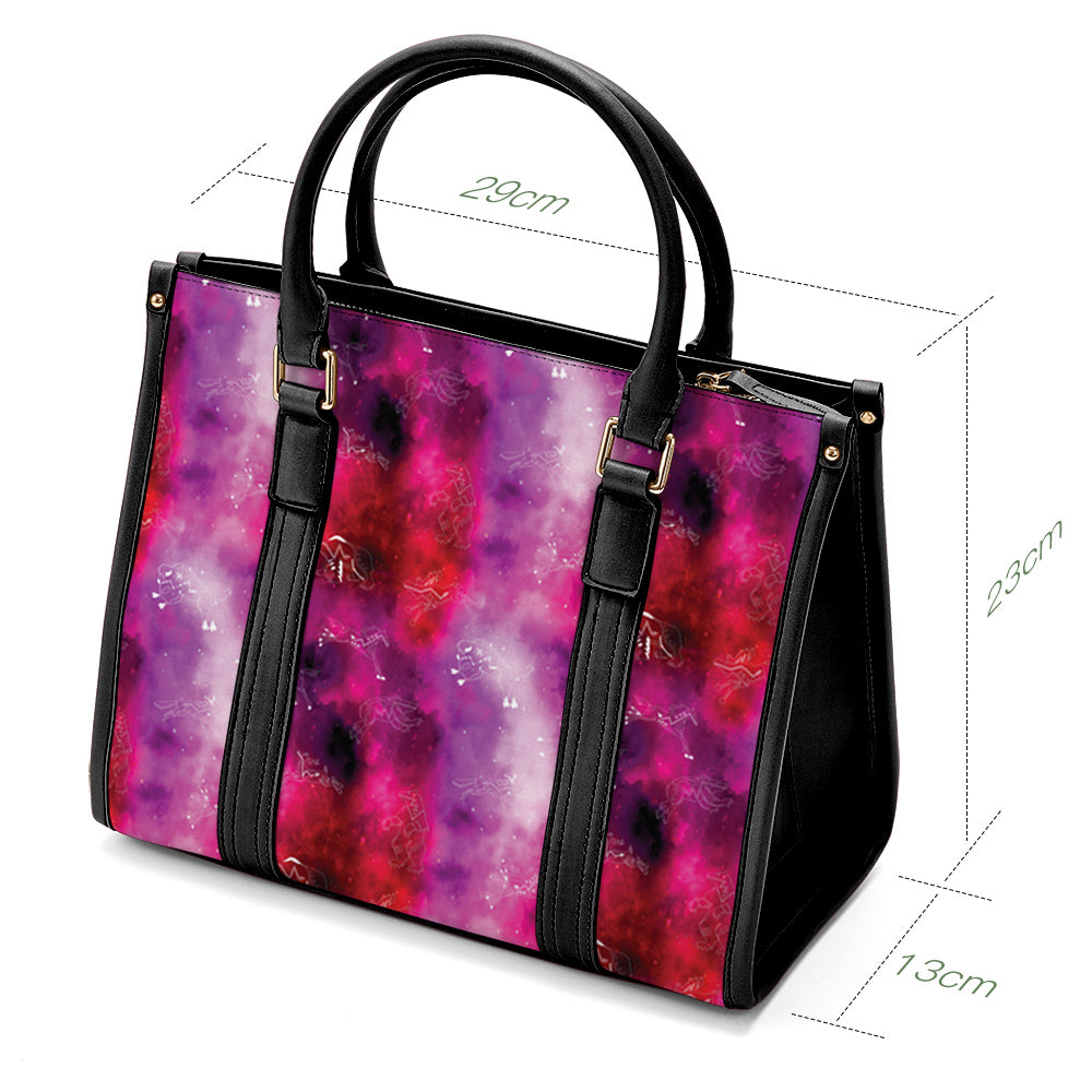 Animal Ancestors 8 Gaseous Clouds Pink and Red Convertible Hand or Shoulder Bag