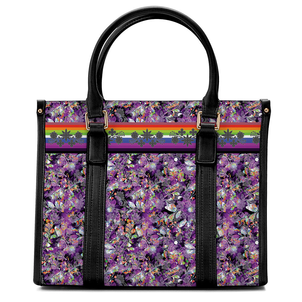 Culture in Nature Purple Convertible Hand or Shoulder Bag