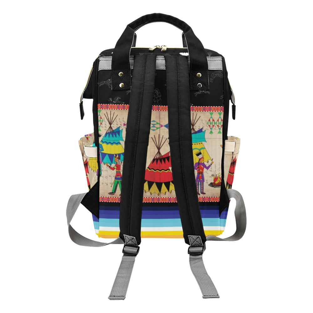Ledger Chiefs Midnight Multi-Function Diaper Backpack/Diaper Bag