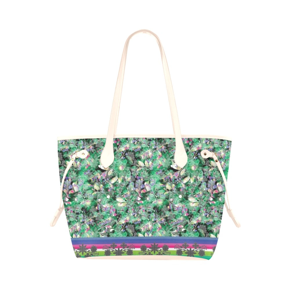 Culture in Nature Green Clover Canvas Tote Bag