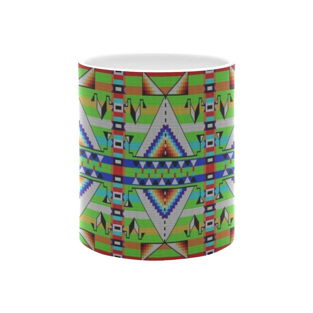 Medicine Blessing Lime Green White Mug(11OZ)