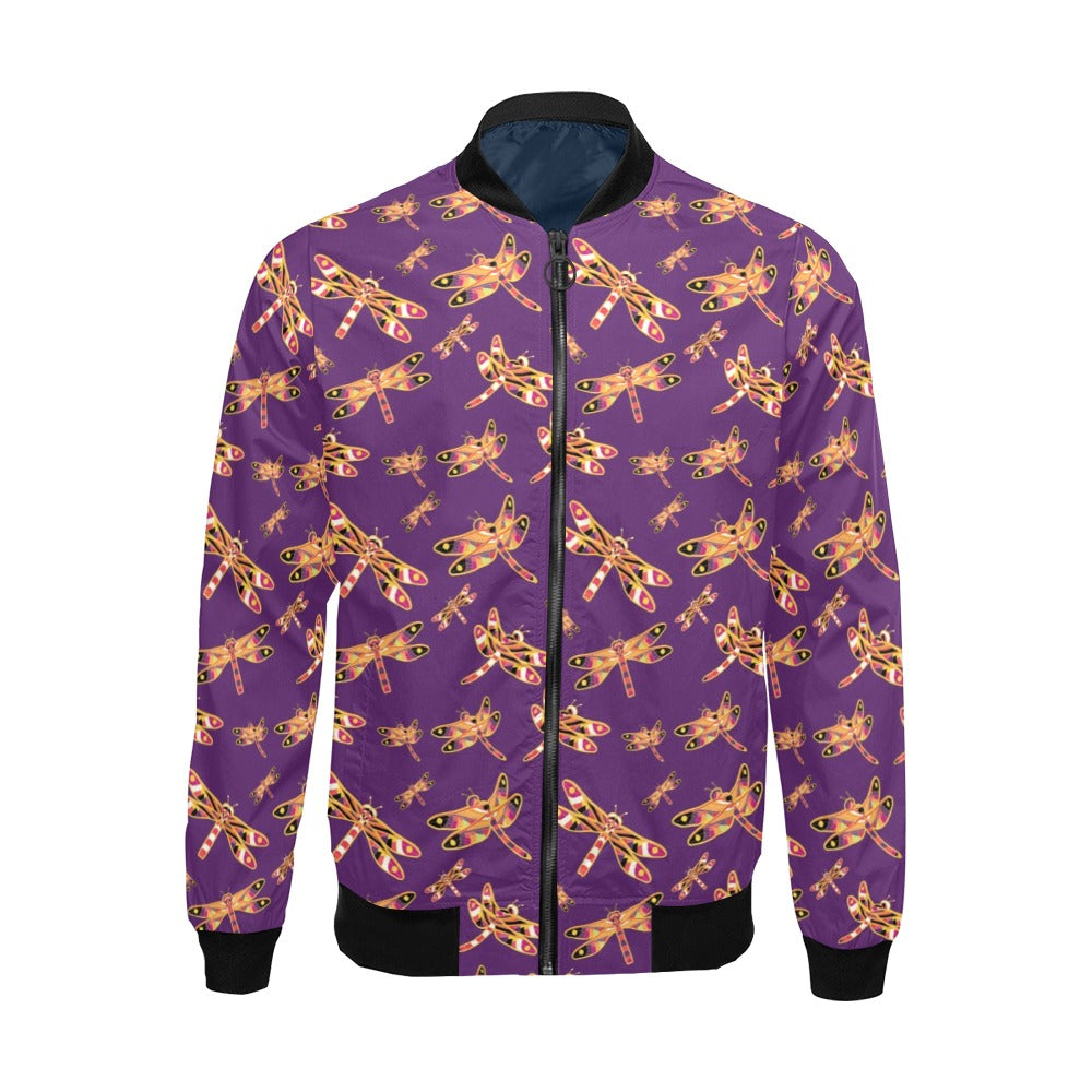 Gathering Yellow Purple Bomber Jacket for Men