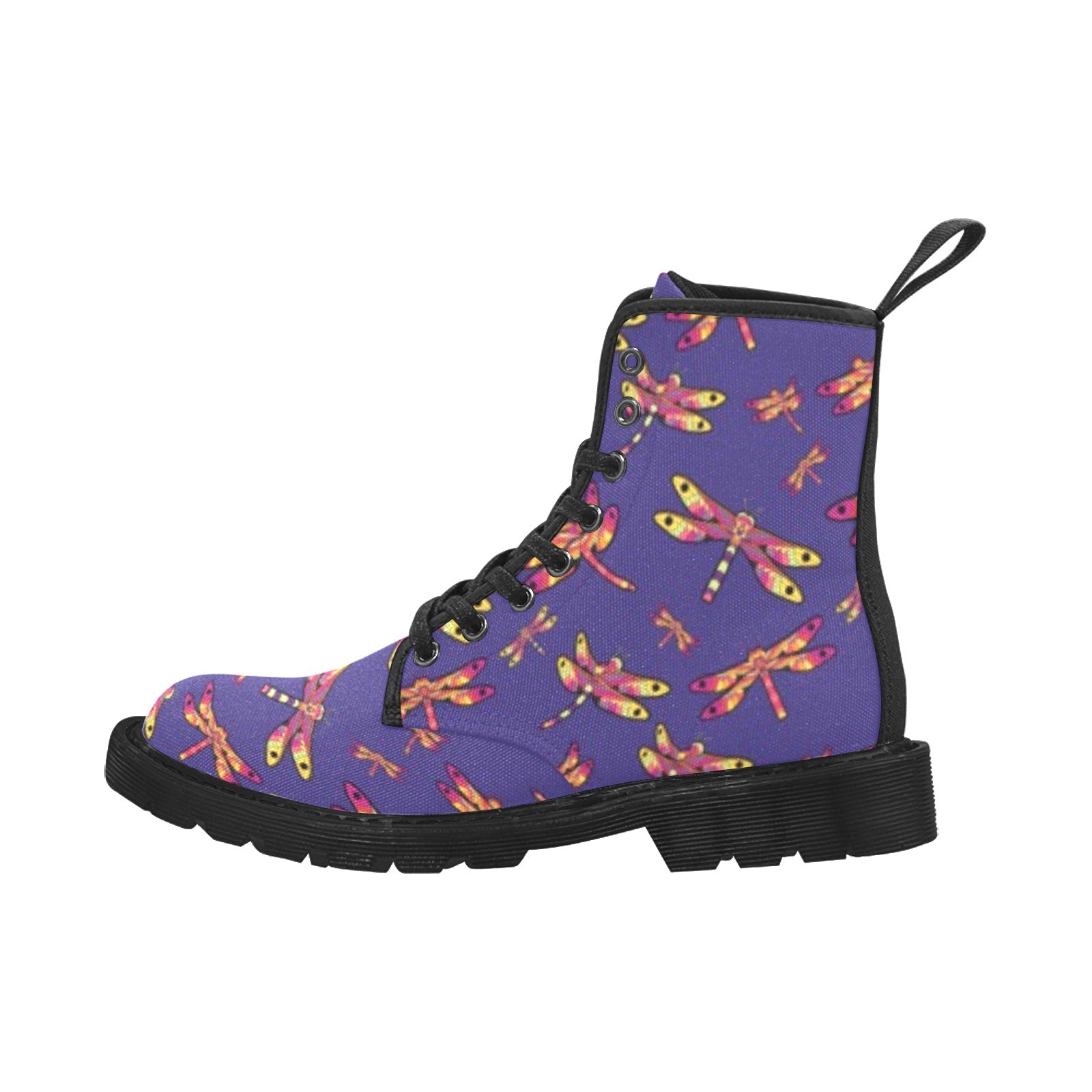 Gathering Purple Boots for Men (Black)