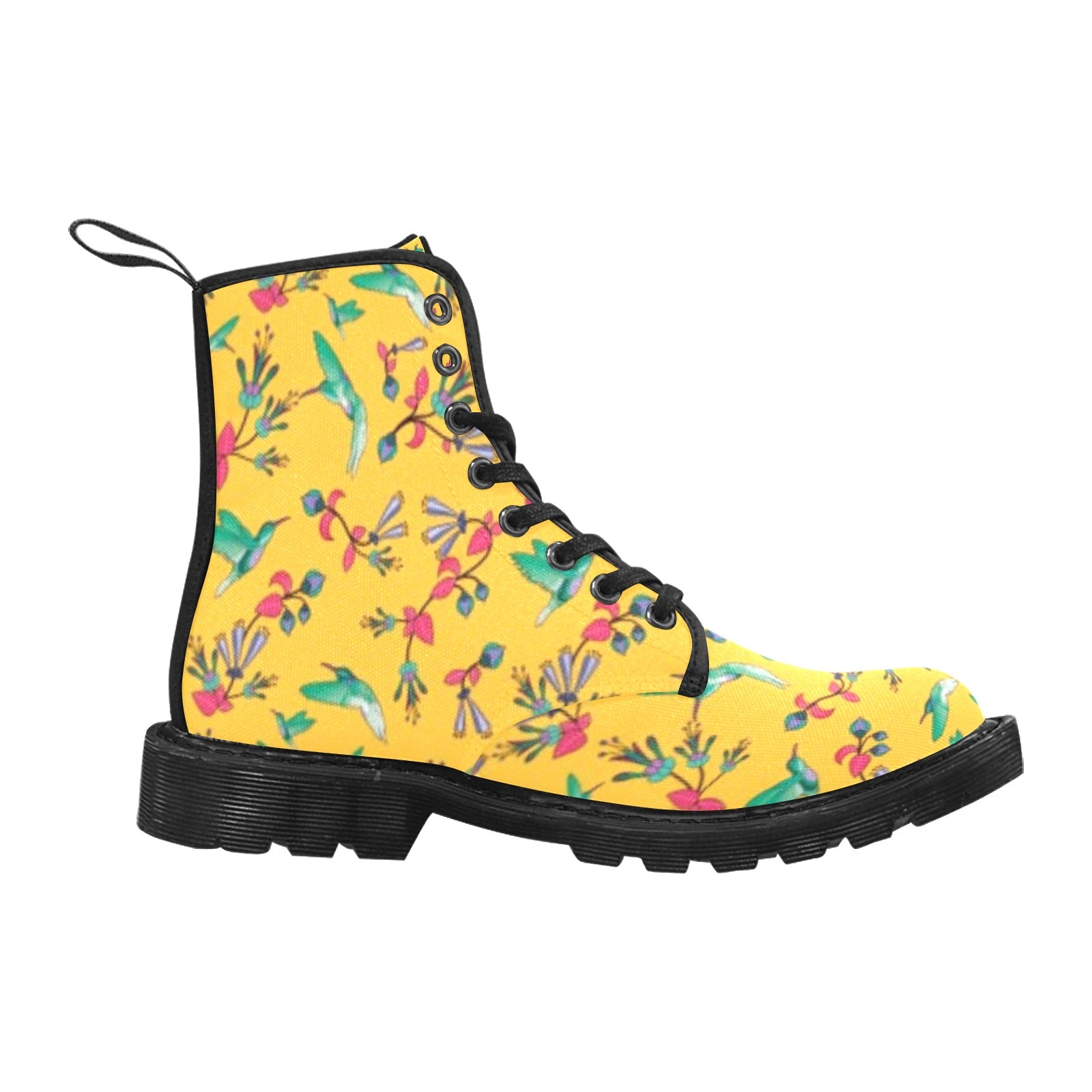 Swift Pastel Yellow Boots for Women (Black)