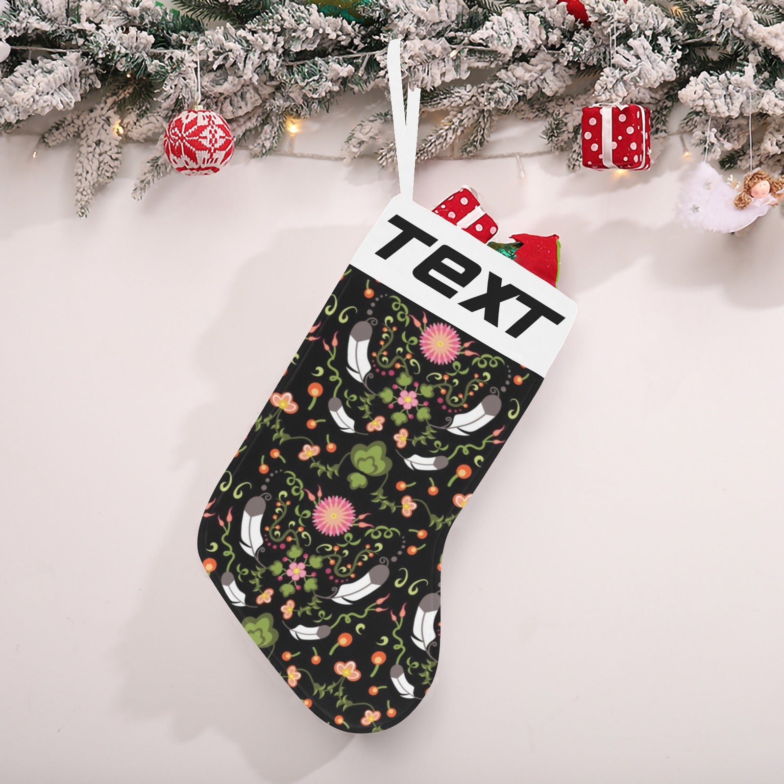 New Growth Christmas Stocking (Custom Text on The Top)