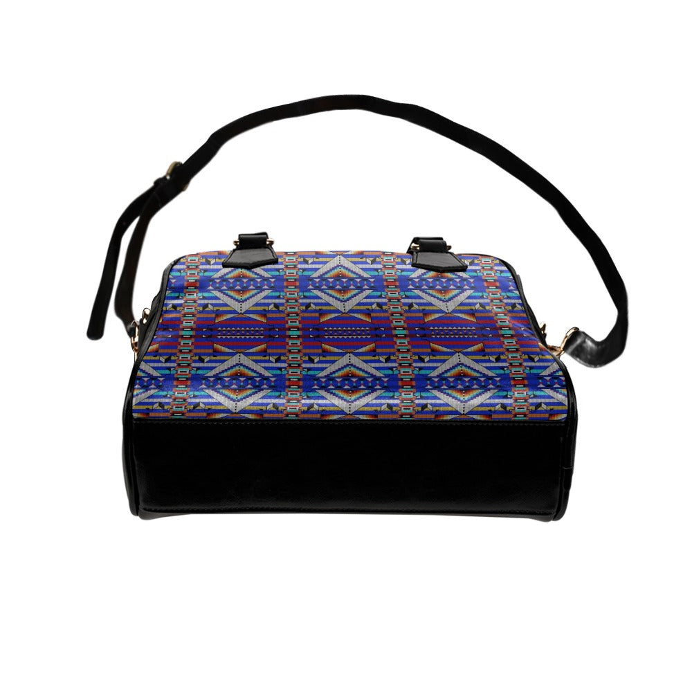 Medicine Blessing Blue Shoulder Handbag